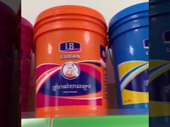 5 Gallon 20L Ronde Kunststof Emmer PP Materiaal Aangepast Logo