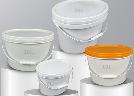 Klantgerichte Ovale Plastic Emmer PP/HDPE met IML of Thermische Overdracht of het Schermdruk