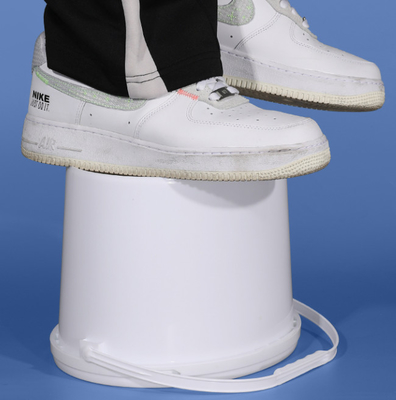 Aanpasbare ovale plastic emmer - Duurzaam en perfect
