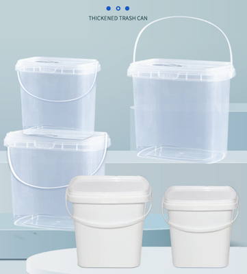 Geweven zak PE zak verpakking vierkant plastic emmer met speelgoed