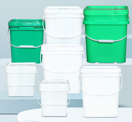 100% grondstoffen vierkant plastic emmer voor opslag vierkant plastic container
