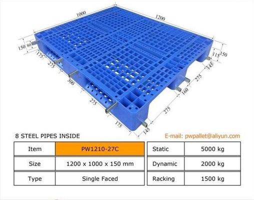 Efficiënte verpakkingsoplossing Stapelde plastic pallet van OEM