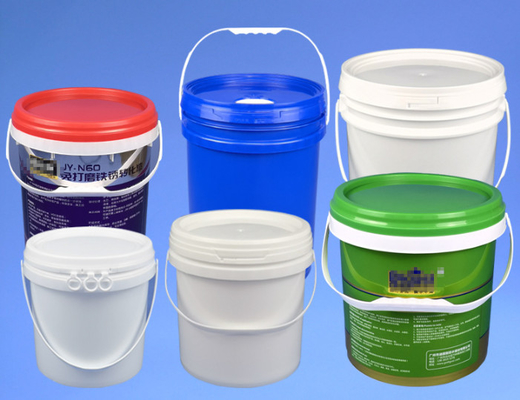 Afdichting deksel Ronde plastic emmer met aangepast logo Printing Verschillende capaciteit opties