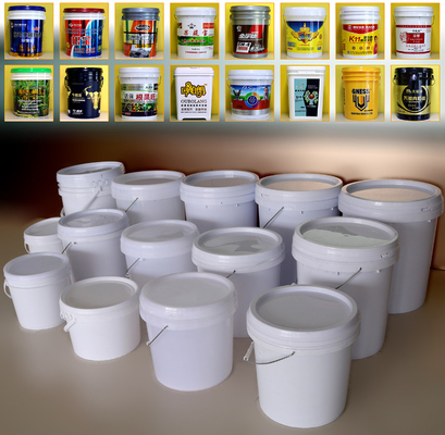 Industrieel wit smeermiddel emmer Vierkante/ronde/rechthoekige 20L capaciteit PP/HDPE oliecontainer