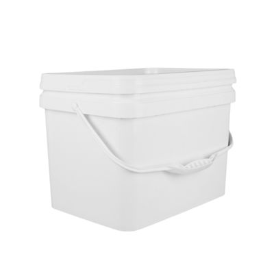 PP 100% Grondstoffen Vierkante Kunststof Emmer met Slagvastheid Wit Of Anders