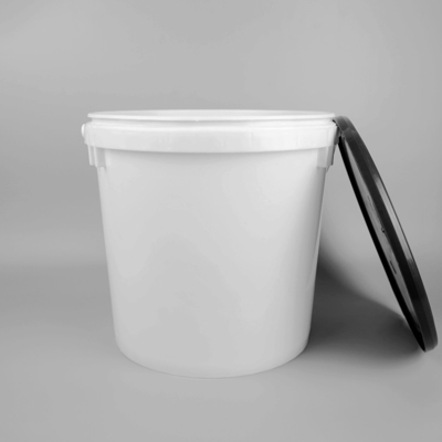 Stevige kunststofverfcontainer met gietpoep