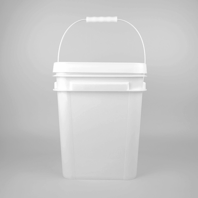5 gallon20l Vierkante Rode Pail Food Grade Pp Large Plastic Emmers met Deksel