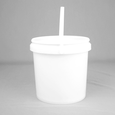 Aangepaste Plastic Verfemmer 5L/Litre pp Pail White Round Plastic Barrel