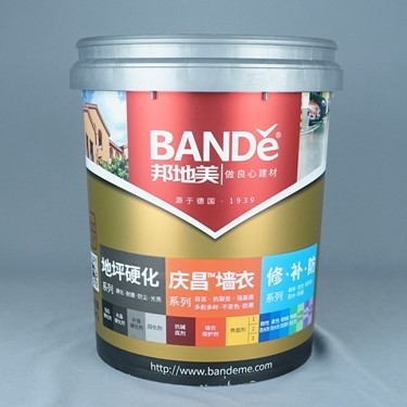 20 de liter Gray Plastic Paint Bucket With giet Spuiten en Deksel