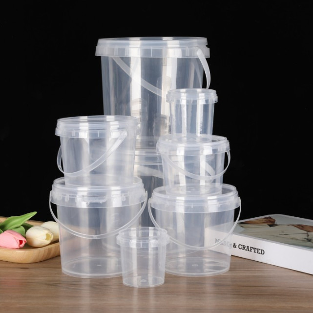 Aanpasbare plastic voedselemmer met beschikbaar deksel en handvat CAS/FDA/SGS/ISO9001-certificering