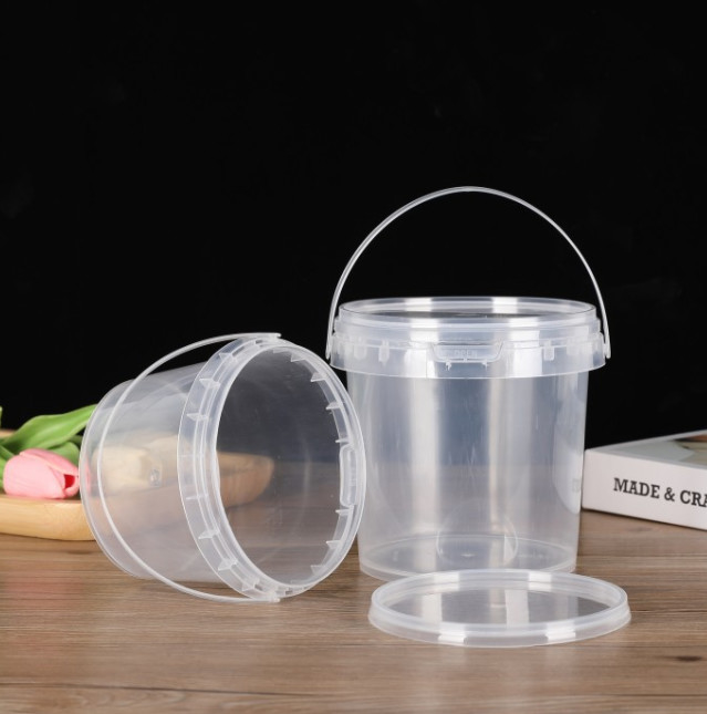 Aanpasbare plastic voedselemmer met beschikbaar deksel en handvat CAS/FDA/SGS/ISO9001-certificering