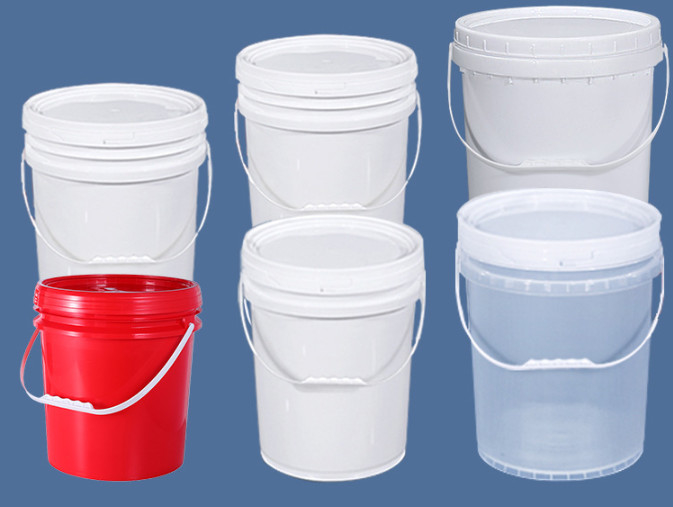 Zware witte industriële smeermiddelen opslag 20L capaciteit PP/HDPE emmer met functie