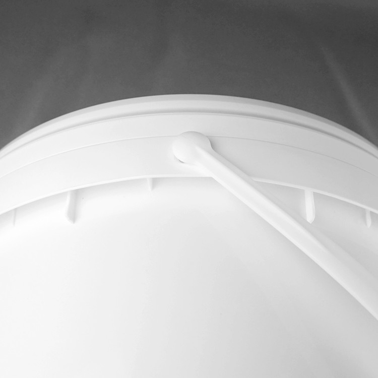 Snap On Lid Stapelbare witte 5 liter plastic emmers met pak voor veelzijdige opslag