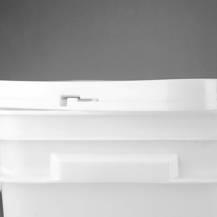 Chemische weerstand Vierkante plastic emmer 1,2 kg voor voedselkwaliteit verf speelgoed