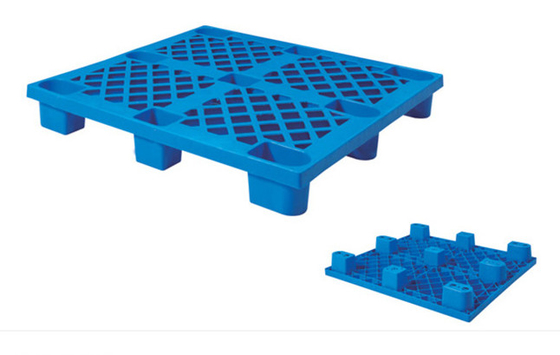 Stapelbare kunststof pallet met platte bovenkant Bulk 1100 * 1000 mm Exportgebruik
