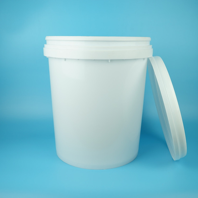 25 kg PP HDPE plastic vat met deksel en handvat