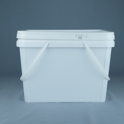 20kg vierkante Plastic die Emmer voor Antisteenverf wordt aangepast