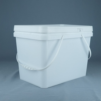 20kg vierkante Plastic die Emmer voor Antisteenverf wordt aangepast