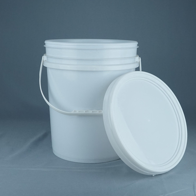 Ronde plastic of metalen emmer van 5 gallon met handvat en pak