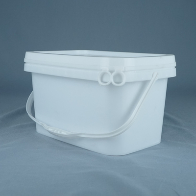 Chemische weerstand Voedingsmiddelen PP Vierkante Plastic Bucket Impact Resistent