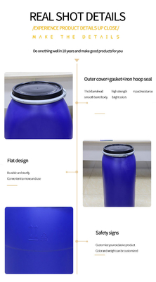 De grote Mond Verzegelde Trommel 125L van het Omzet Plastic Vat