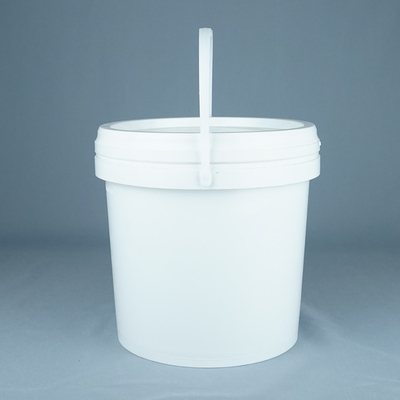 Witte voedselkwaliteit plastic emmer met deksel 1L-5L Capaciteit BPA-vrij recycleerbaar handvat Temperatuurbereik -40°F tot 180°F