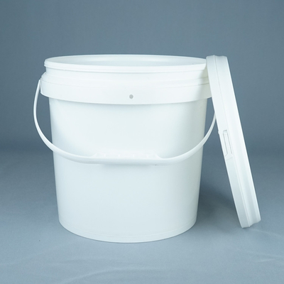 Witte voedselkwaliteit plastic emmer met deksel 1L-5L Capaciteit BPA-vrij recycleerbaar handvat Temperatuurbereik -40°F tot 180°F