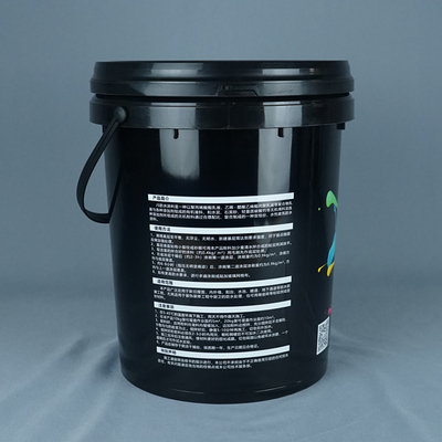 Plastic Emmers 11,5 Duim van Diameter de Witte 5 Gallons met Handvat