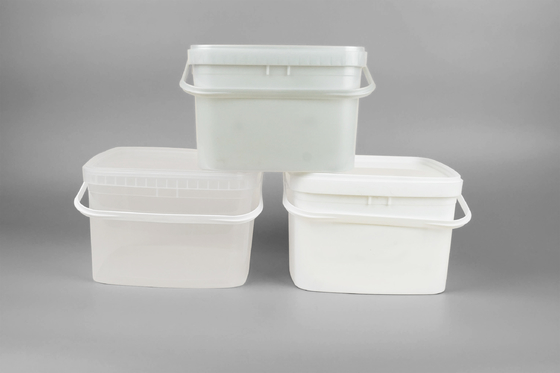 De Vierkante Plastic Emmer van de effectweerstand met Handvat