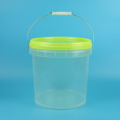 Aangepast Logo Clear Plastic Bucket voor Voedsel