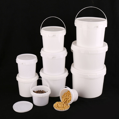 Witte plastic voedselopslag emmer met T/T-betaalmethode