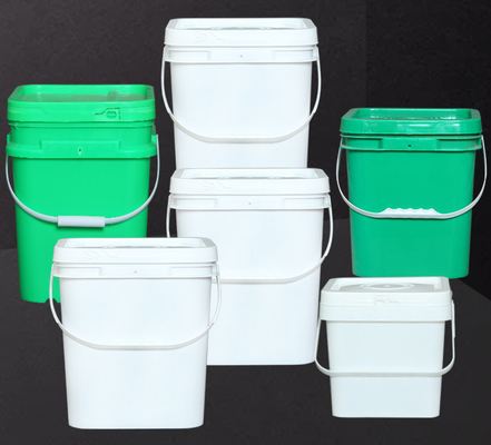 1.2 kg vierkante plastic emmer slagvast met handvat inbegrepen