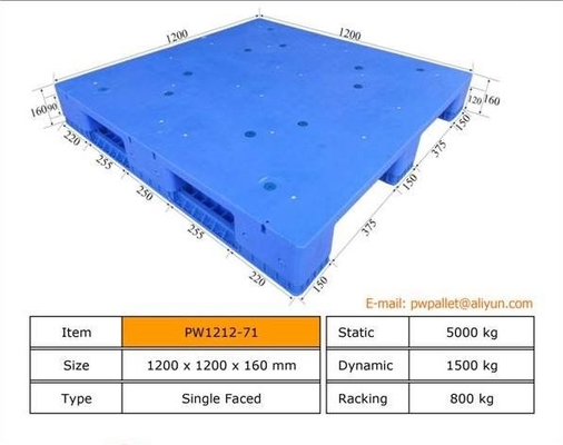Veelzijdige plastic laag pallet voor effectieve productdistributie