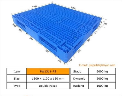 OEM stapelbare plastic pallet niet-slip en betaalbaar ontwerp