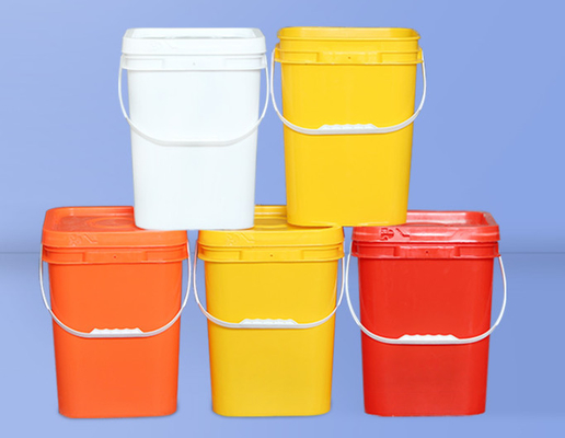 Schokbestendigheid Vierkant Plastic Bucket Food Grade Met Handle