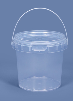 Schermdrukkunst Plastic voedsel emmer lichtgewicht met PP / HDPE materiaal