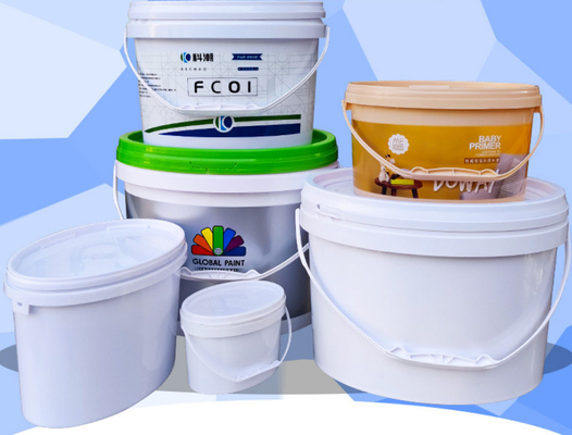 PP / HDPE materiaal ovaal plastic emmer met IML-drukwerk of schermdrukwerk