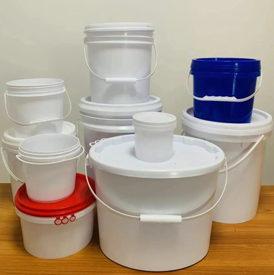 Wit PP / HDPE materiaal chemische emmer voor chemische opslag