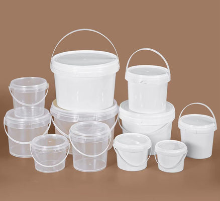 Aanpasbare duurzame transparante plastic emmer met glad oppervlak en verschillende diktes