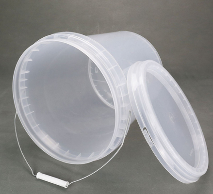 Aanpasbare ronde plastic emmers met afdichtingsdeksel