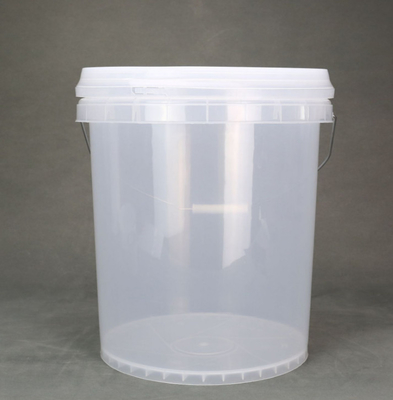 Aanpasbare ronde plastic emmers met afdichtingsdeksel
