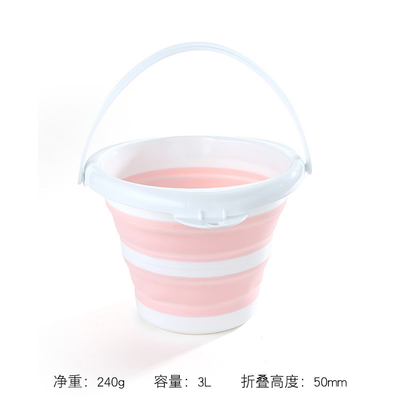 Opvouwbare 10L opvouwbare plastic emmer ruimtebesparend ontwerp voor camping autowas Outdoor avonturen
