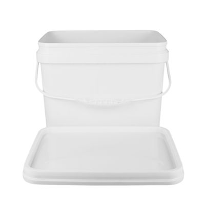 PP 100% Grondstoffen Vierkante Kunststof Emmer met Slagvastheid Wit Of Anders