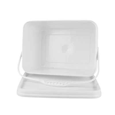 PP 100% Grondstoffen Vierkante Kunststof Emmer met Slagvastheid Wit Of Anders