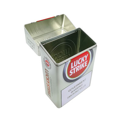 Gepersonaliseerde 4 kleuren afdruk logo metalen tincontainer voor branding en verpakking