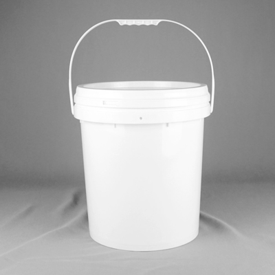 Opstapelbare 20 liter plastic of metalen emmers met UV-bestendige deksel