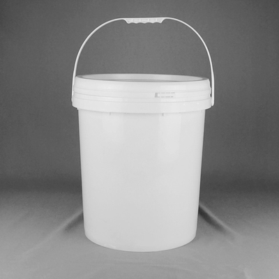 6 het Lekbewijs van gallon25l Wit Groot Rond Plastic Emmers voor Verf