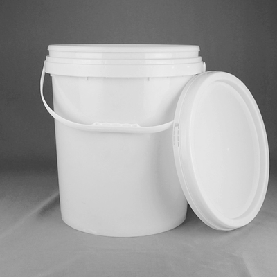 6 het Lekbewijs van gallon25l Wit Groot Rond Plastic Emmers voor Verf