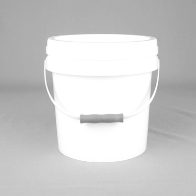 4L capaciteit afgeronde gevormde plastic emmer voor water, verf, voedsel, chemische stoffen, coating