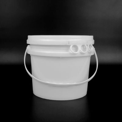 1 gallon 19*17*17.2cm Rond Plastic Emmerwit met Plastic Handvat